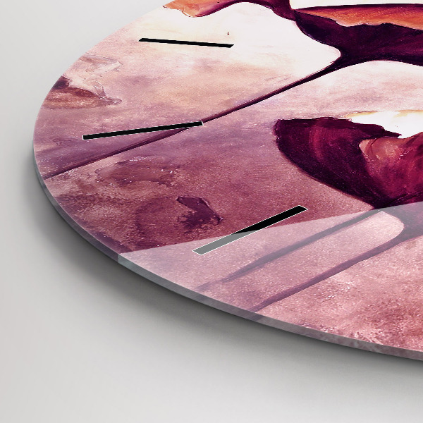 Horloge ronde Coquelicots en fleurs