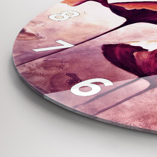 Horloge ronde Coquelicots en fleurs