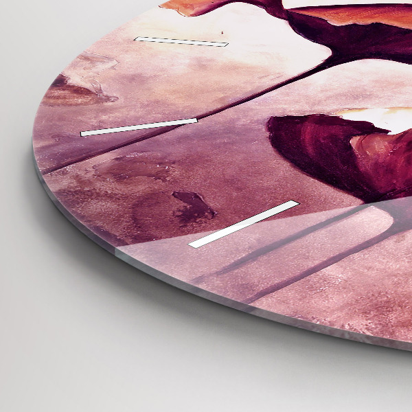 Horloge ronde Coquelicots en fleurs