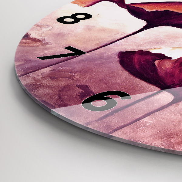 Horloge ronde Coquelicots en fleurs