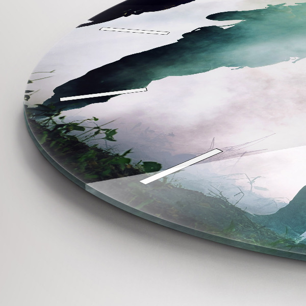 Horloge ronde 'Soldats de l''armée dans la forêt'