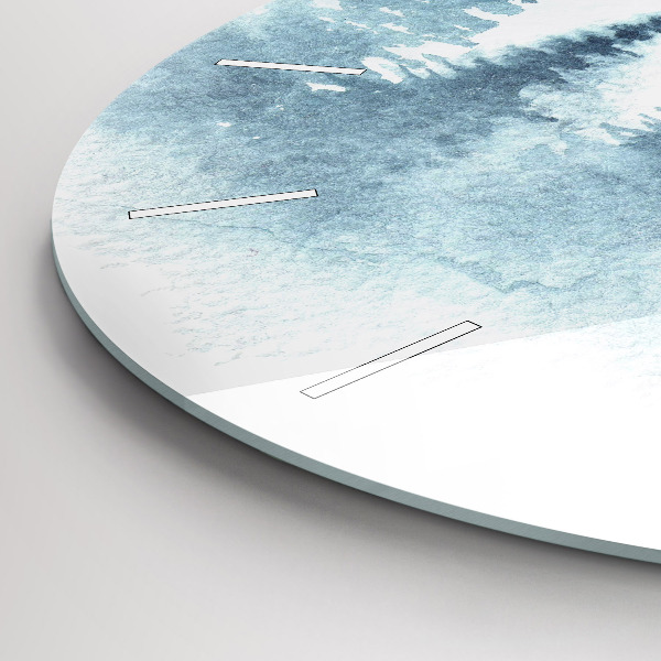 Horloge ronde 'Forêt d''hiver'