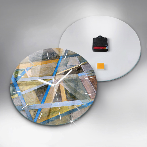 Horloge ronde peinture impressionniste