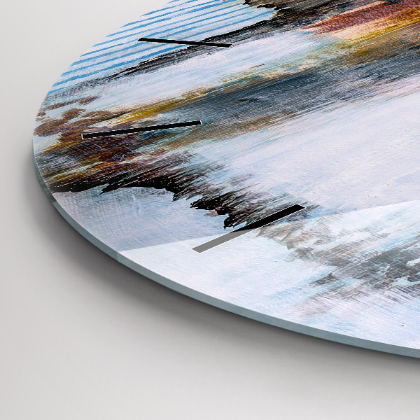 Horloge ronde Abstraction