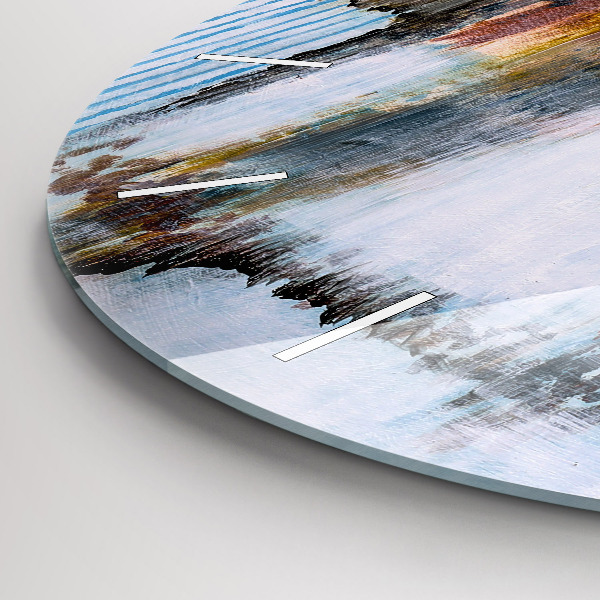 Horloge ronde Abstraction