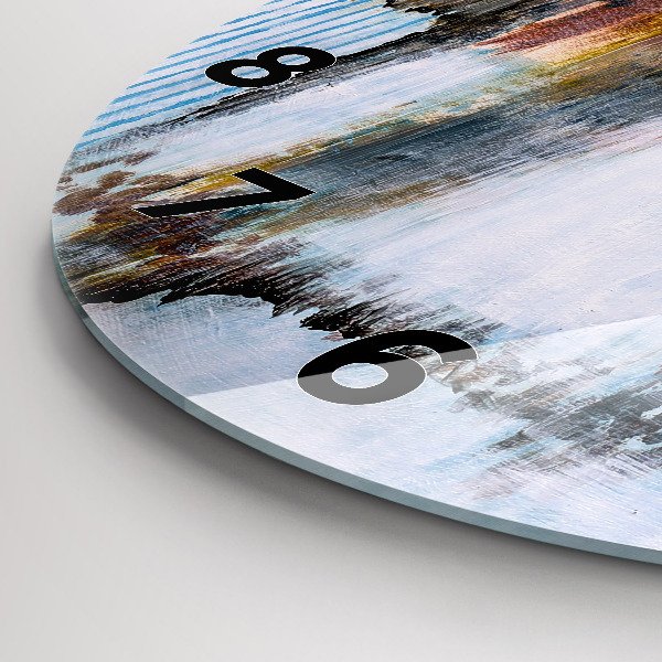 Horloge ronde Abstraction