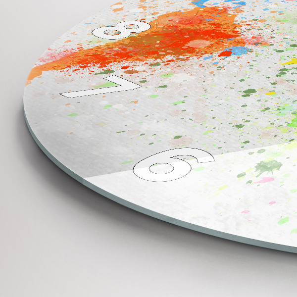 Horloge ronde Carte du monde sur papier