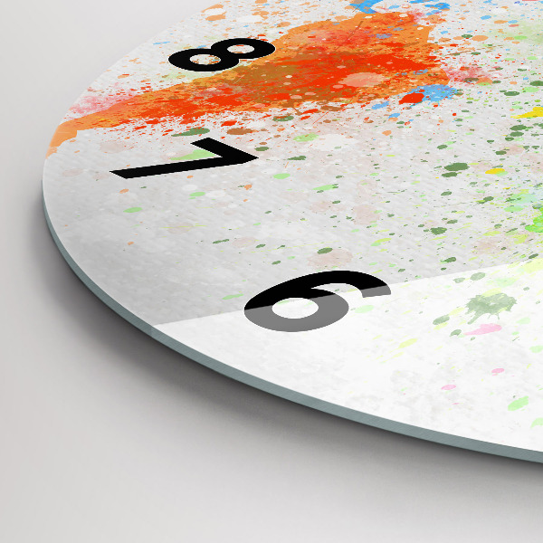 Horloge ronde Carte du monde sur papier