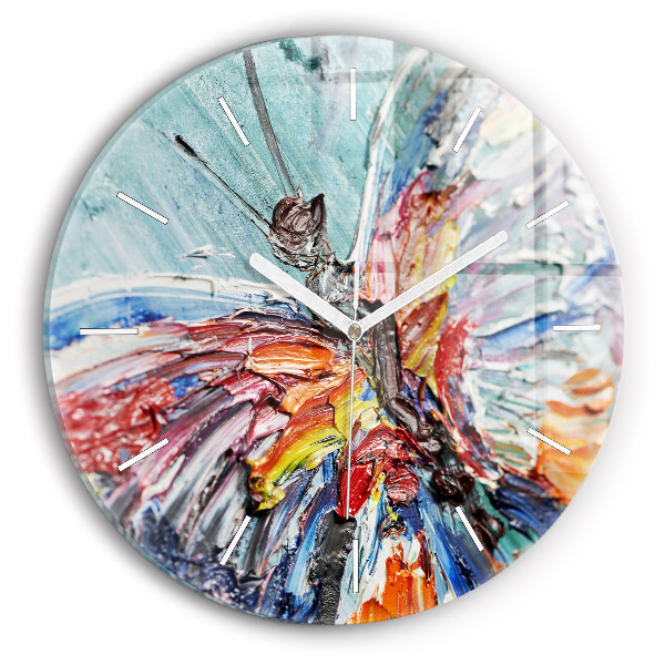Horloge ronde 'Fragment d''une œuvre d''art à l''huile'