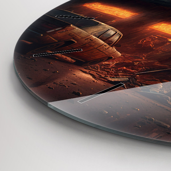 Horloge ronde Bâtiment apocalyptique