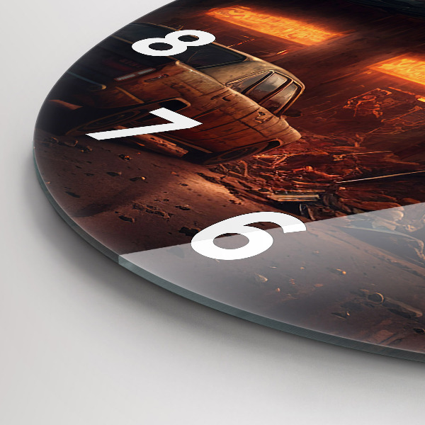 Horloge ronde Bâtiment apocalyptique