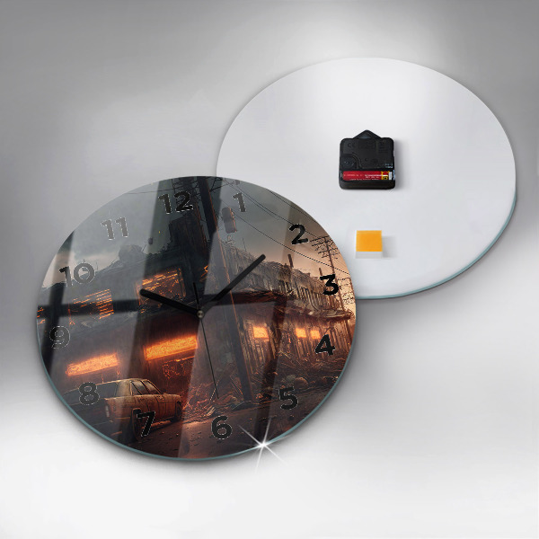Horloge ronde Bâtiment apocalyptique