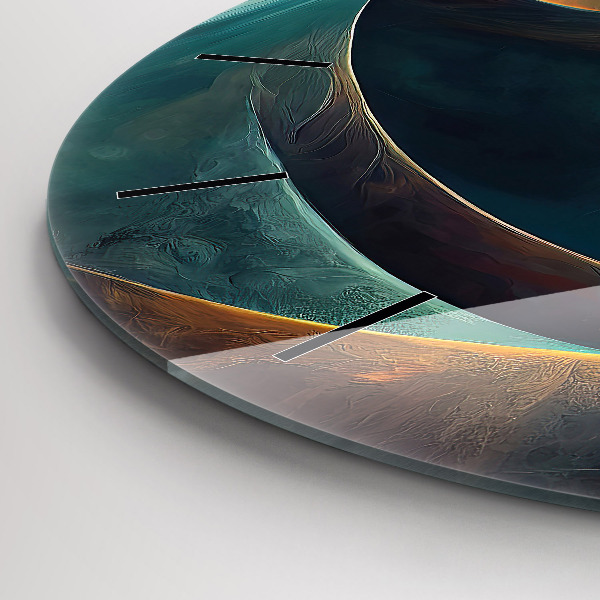 Horloge ronde Cascade qui coule