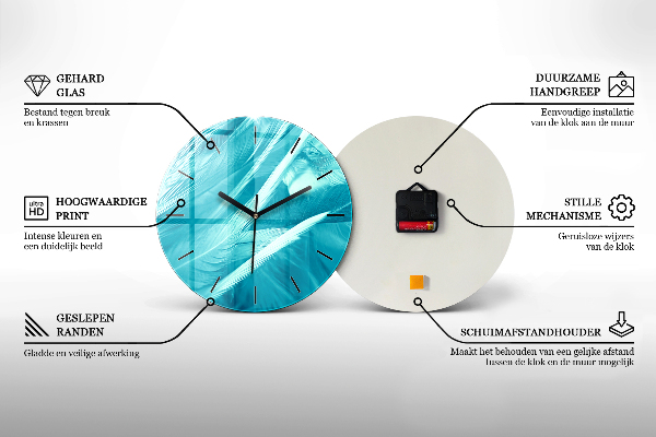 Horloge ronde Cascade qui coule