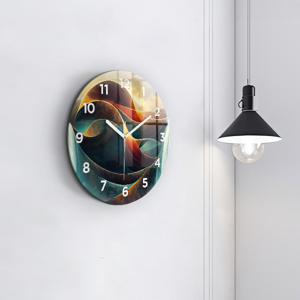 Horloge ronde Cascade qui coule