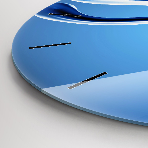 Horloge ronde Abstraction liquide