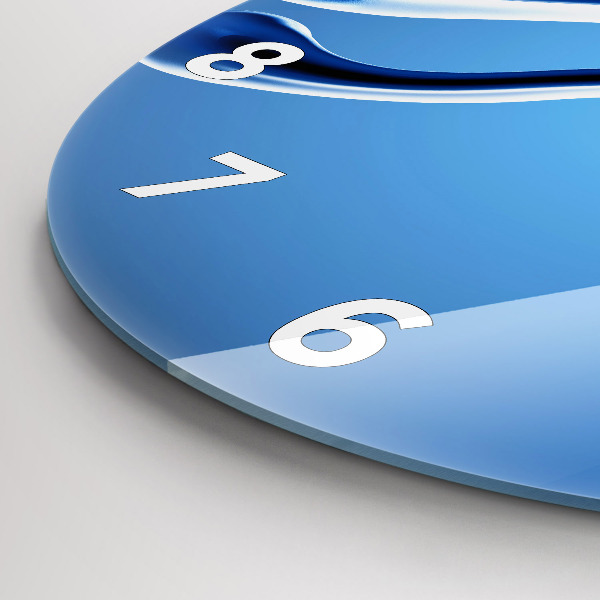 Horloge ronde Abstraction liquide