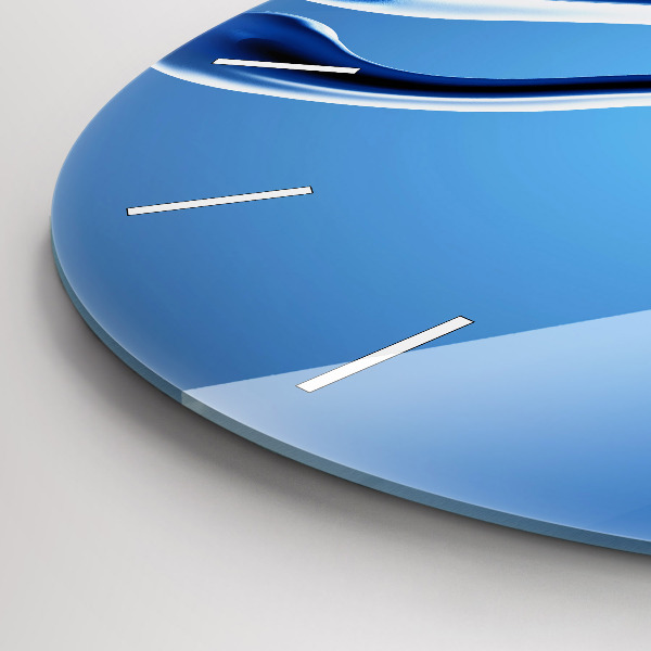 Horloge ronde Abstraction liquide