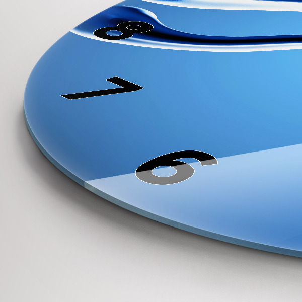 Horloge ronde Abstraction liquide