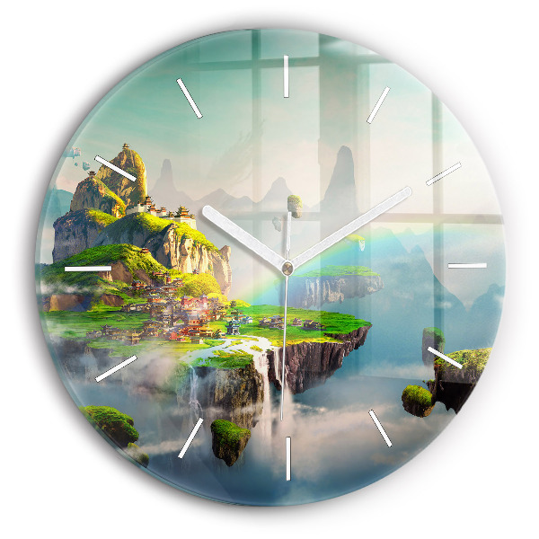 Horloge ronde fantaisie chinoise