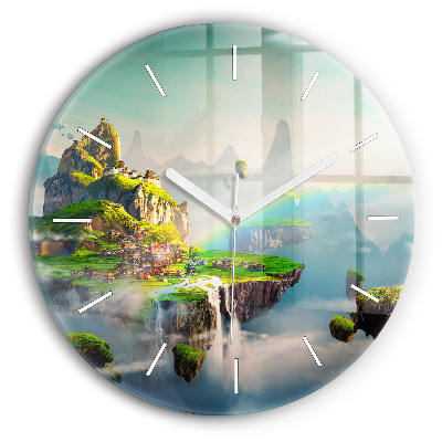 Horloge ronde fantaisie chinoise