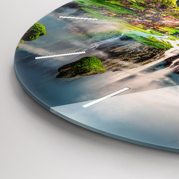 Horloge ronde fantaisie chinoise