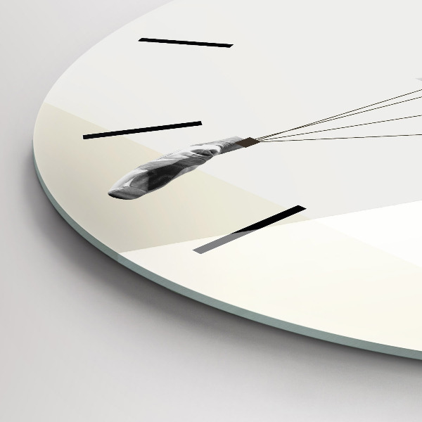 Horloge ronde Danseuse abstraite