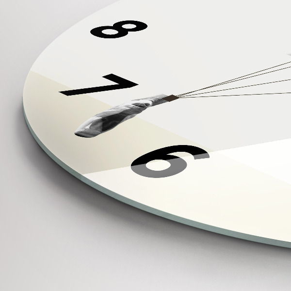 Horloge ronde Danseuse abstraite