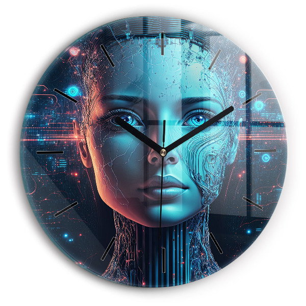Horloge ronde Intelligence artificielle
