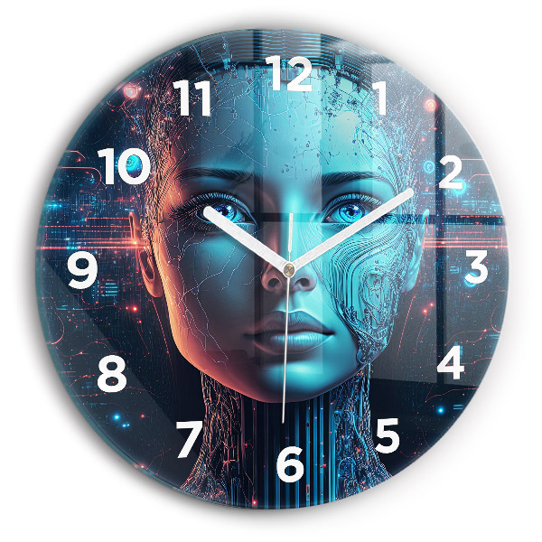 Horloge ronde Intelligence artificielle