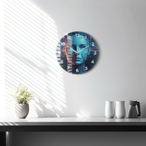 Horloge ronde Intelligence artificielle