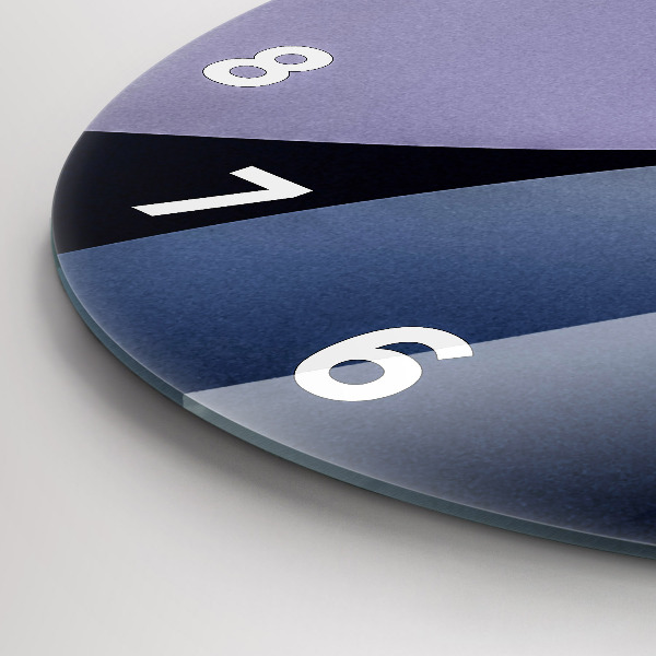 Horloge ronde Soleil abstrait