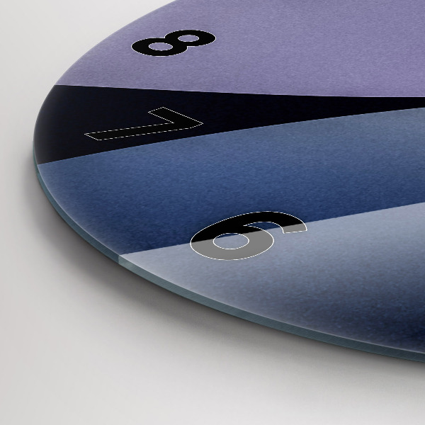 Horloge ronde Soleil abstrait