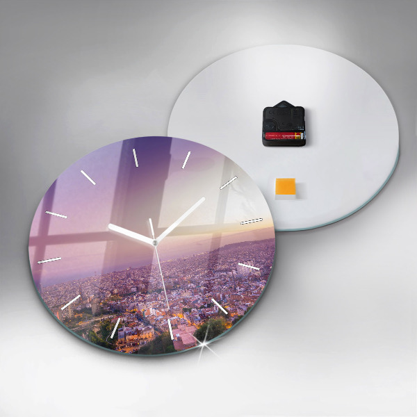 Pendule murale ronde Bunkers El Carmel de Barcelone