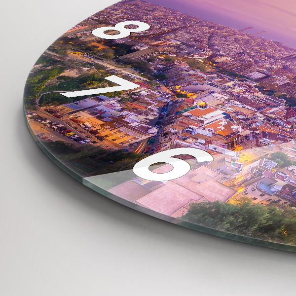 Pendule murale ronde Bunkers El Carmel de Barcelone