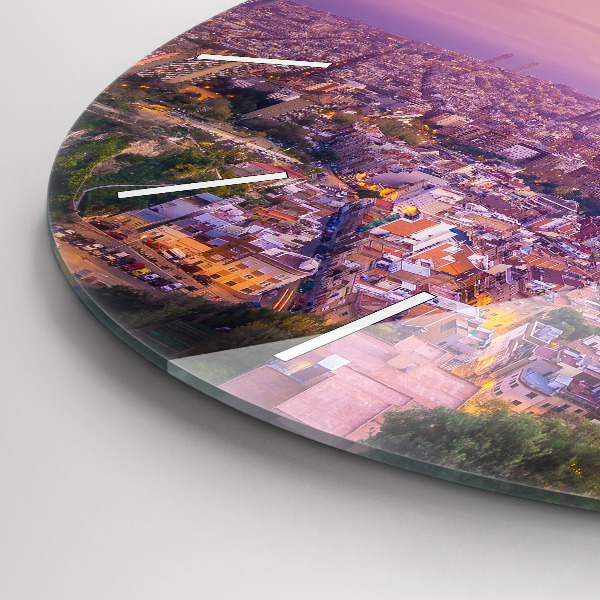 Pendule murale ronde Bunkers El Carmel de Barcelone