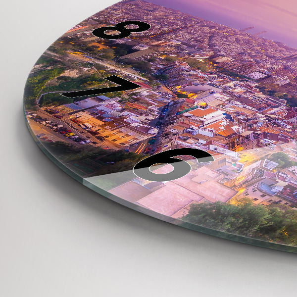 Pendule murale ronde Bunkers El Carmel de Barcelone