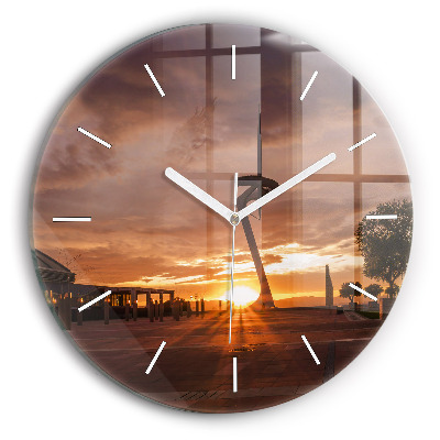 Horloge ronde Parc olympique de Barcelone