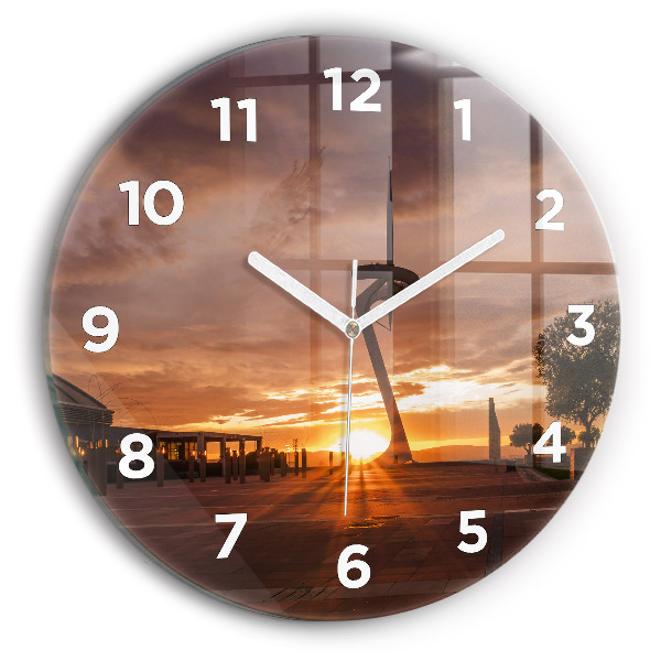 Horloge ronde Parc olympique de Barcelone