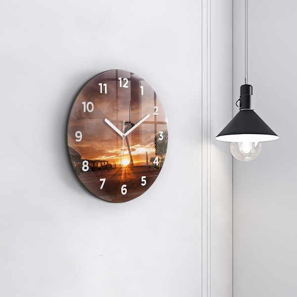 Horloge ronde Parc olympique de Barcelone