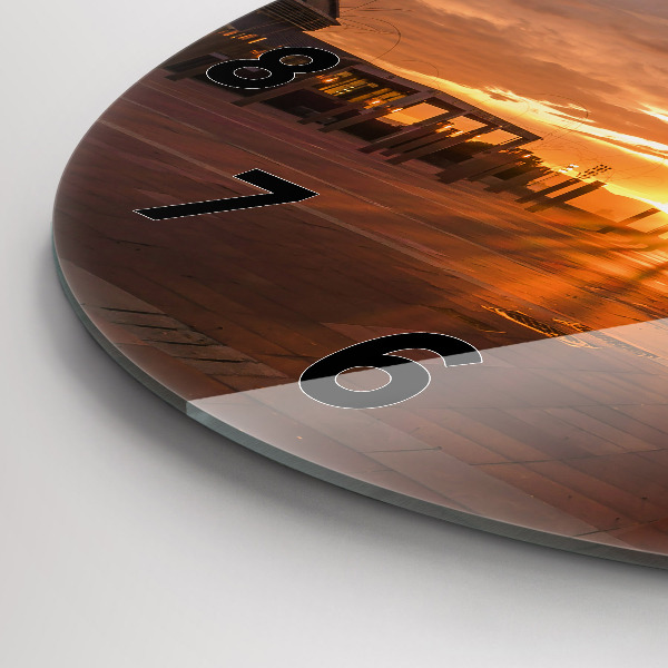 Horloge ronde Parc olympique de Barcelone