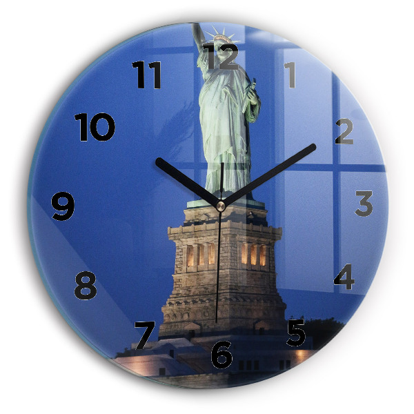Horloge ronde Statue de la Liberté à New York
