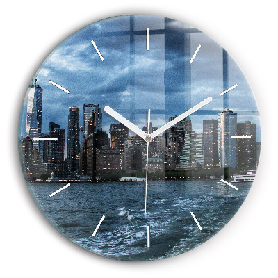 Horloge ronde Panorama de New York