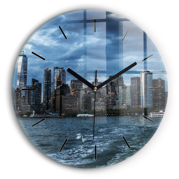 Horloge ronde Panorama de New York
