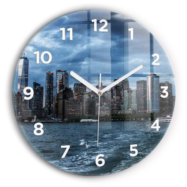 Horloge ronde Panorama de New York