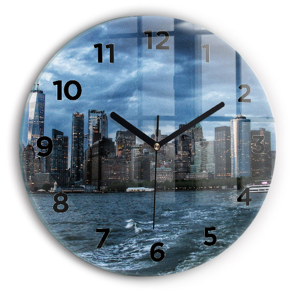 Horloge ronde Panorama de New York