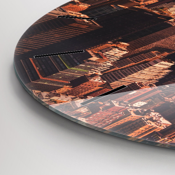 Horloge ronde Panorama de la ville ouest