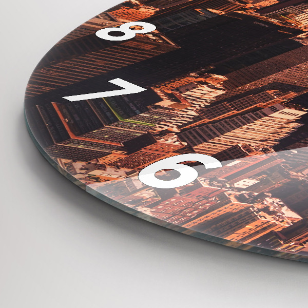 Horloge ronde Panorama de la ville ouest