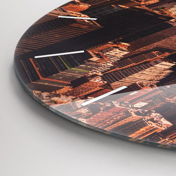 Horloge ronde Panorama de la ville ouest