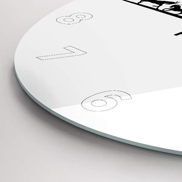 Horloge ronde Graphiques panoramiques de Poznan